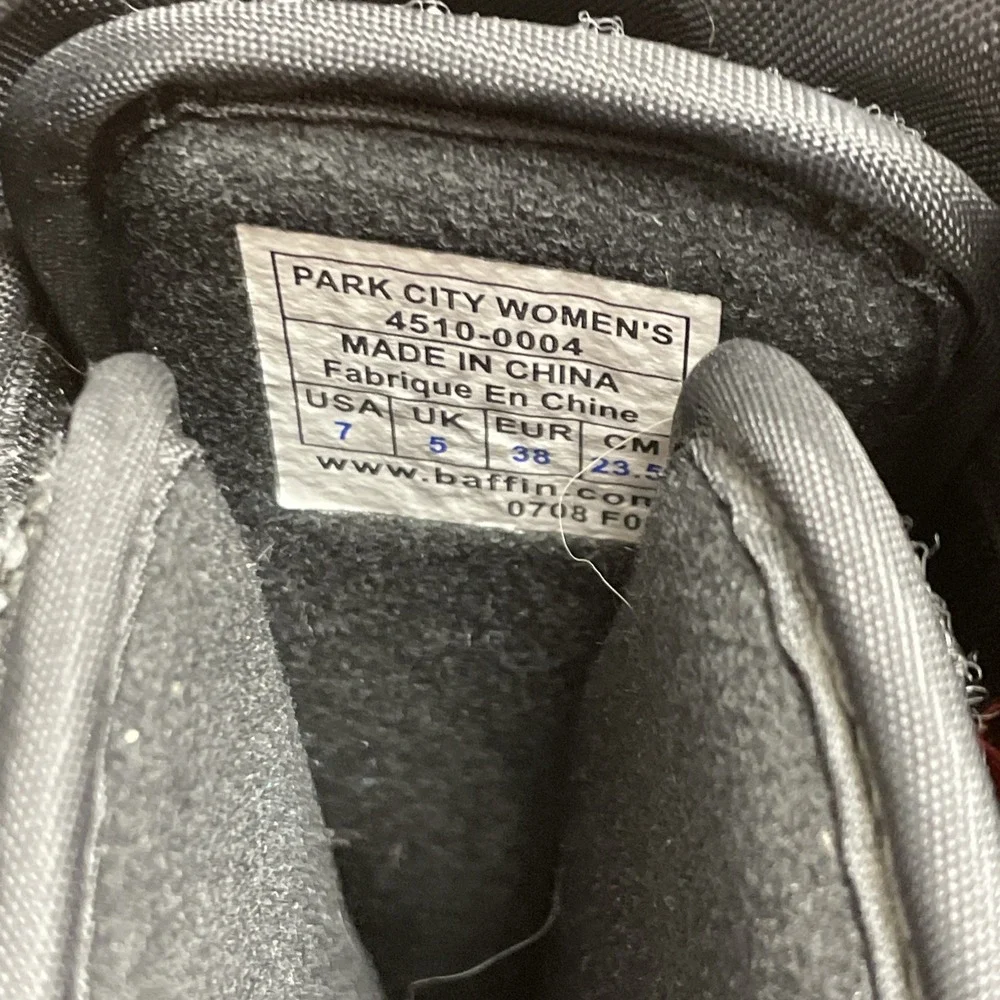 Baffin Polar Proven Purple Snogoose‎ Boots 7 Canada Extreme Cold Park City Boots